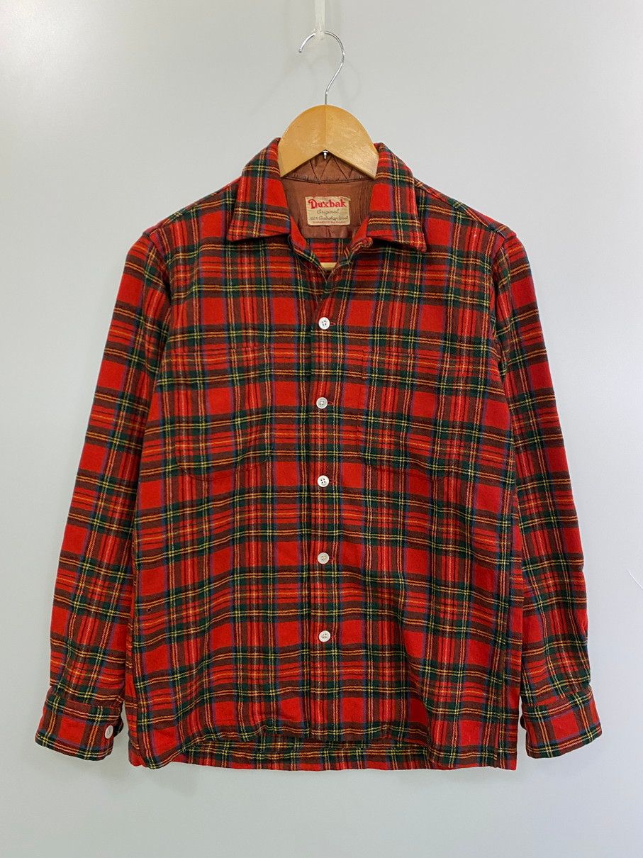 品 DUXBAK ダックスバック 60S WOOL CHECK SHIRT ウールチェックシャツ トップス 146-251102-zi-18-min