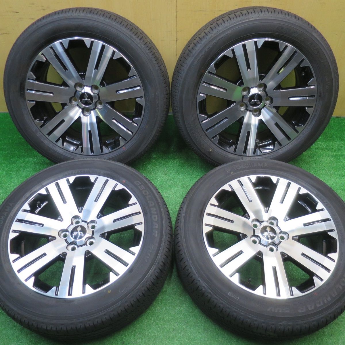 新車外し 25年 三菱 デリカ D 5 225 55 R 18 ヨコハマ ジオランダー SUV G 055 E 18インチ PCD 114 3 H ノ