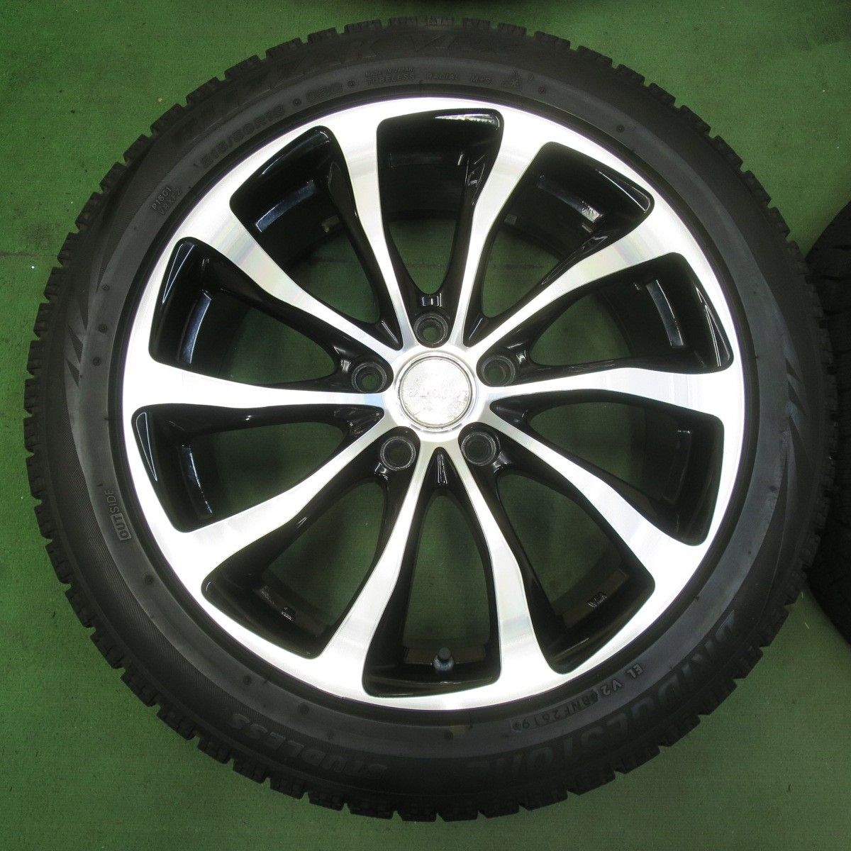  バリ溝 キレイ 9分 スタッドレス 215 50 R 18 ブリヂストン ブリザック VRX T 10 バルミナ 18インチ PCD 114 3 5 H 5102702イス 18インチ タイヤ ホイールセット