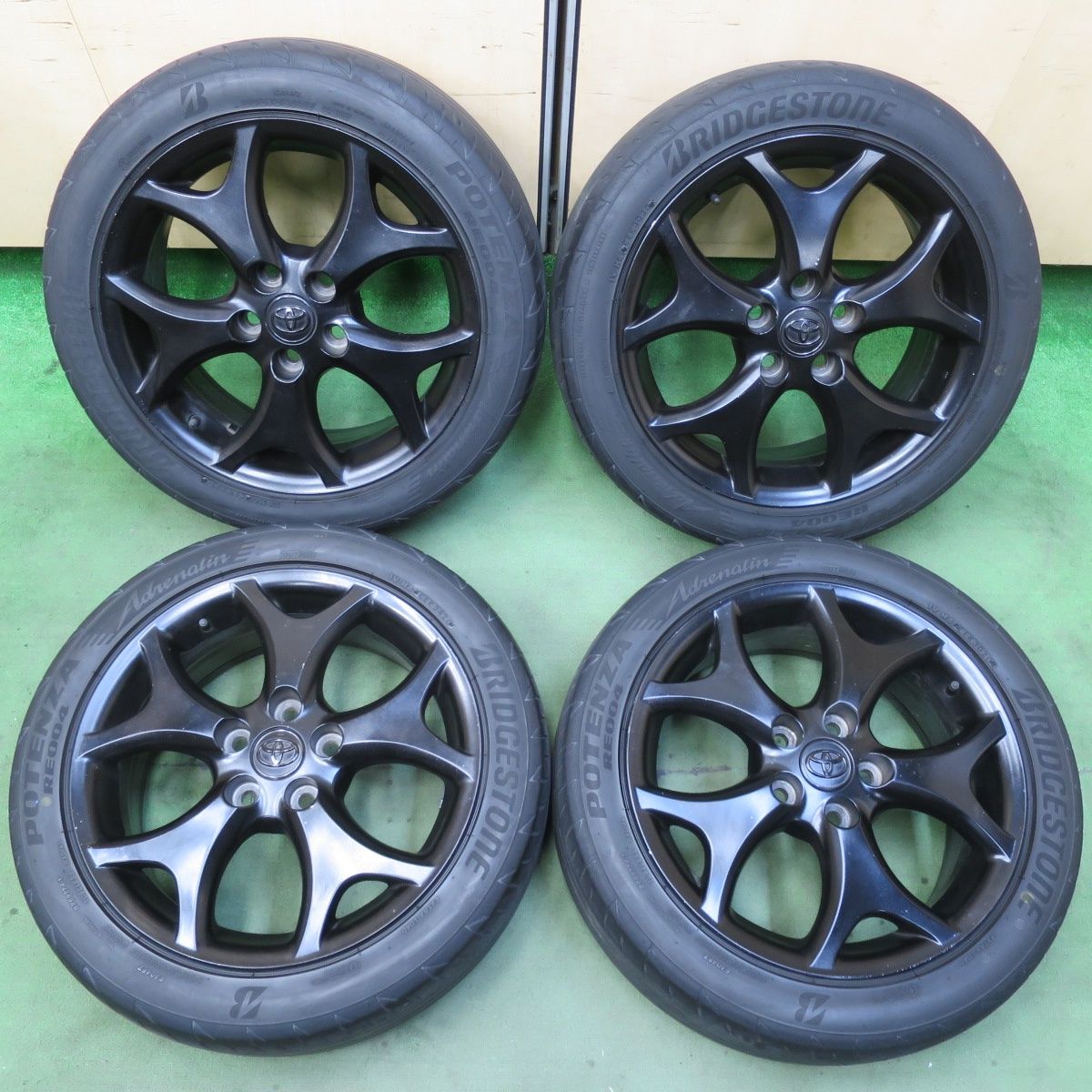 4本価格 トヨタ エスティマ 205 50 R 17 ブリヂストン ポテンザ RE 004 17インチ PCD 114 3 5 H 5102701イノ