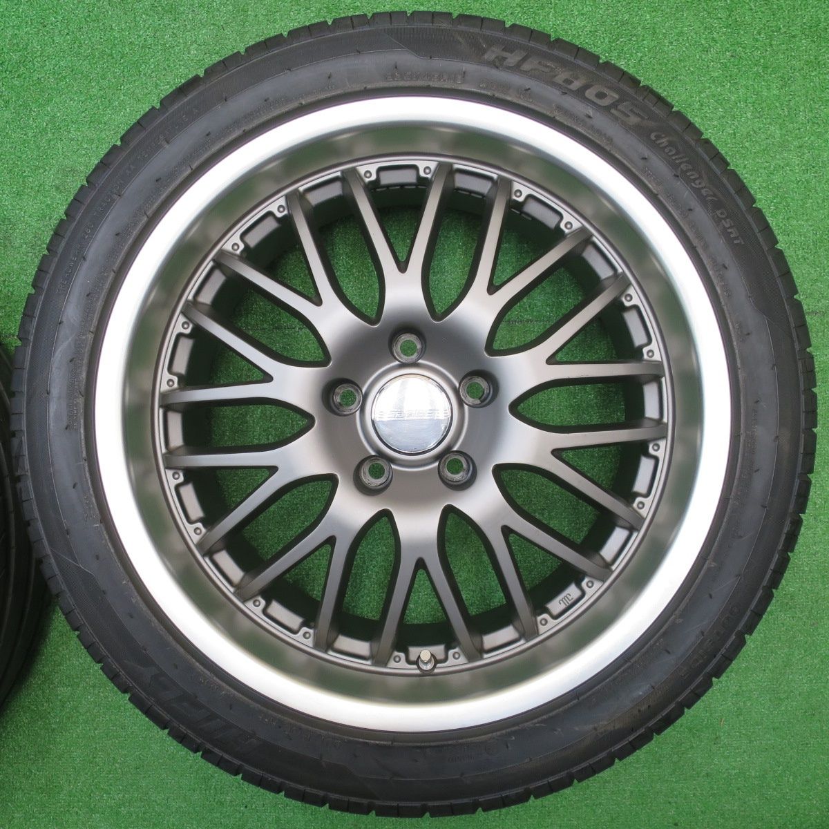 バリ溝 キレイ 8 5分 235 45 R 18 ハイフライ HF 805 Eques エクアス 18インチ PCD 114 3 5 H ノ