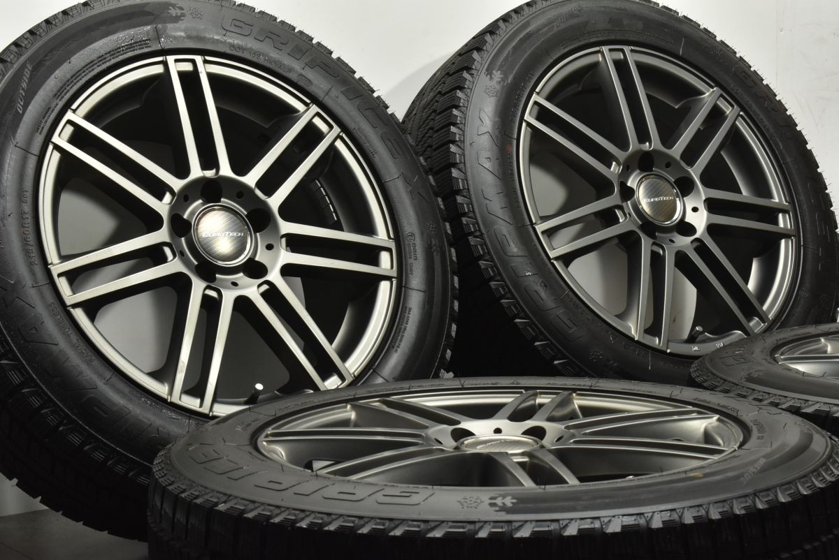 バリ溝 ユーロテック 17 in 7 J 47 PCD 112 グリップマックス グリップICE X 215 60 R ベンツ GLA スタッドレス 交換用