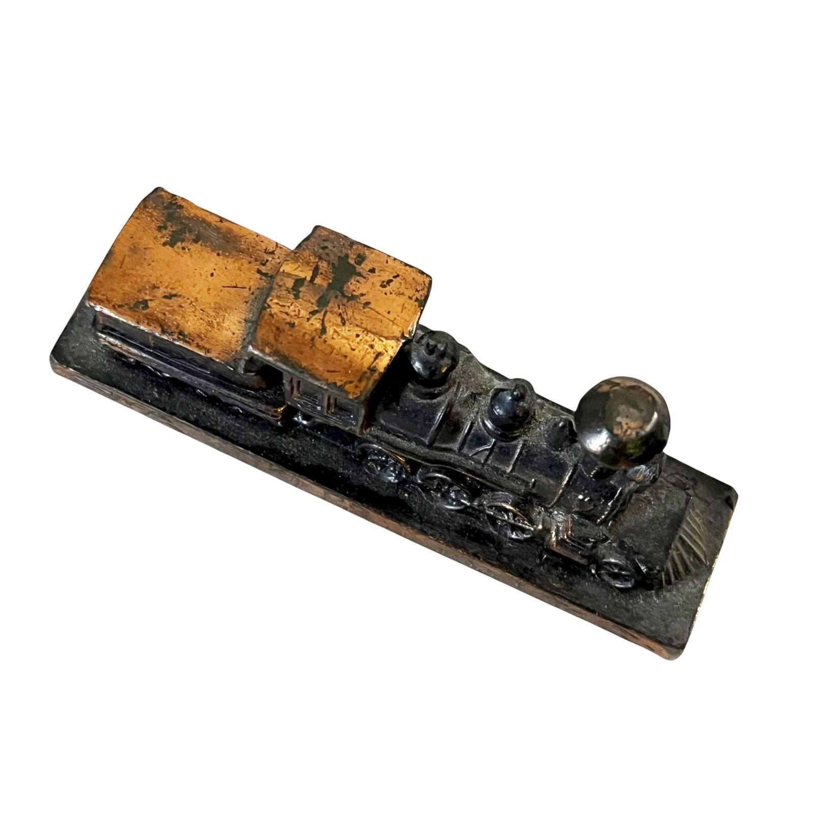 中古○国鉄開業100年記念 蒸気機関車文鎮 SL弁慶号 辨慶 ペーパー