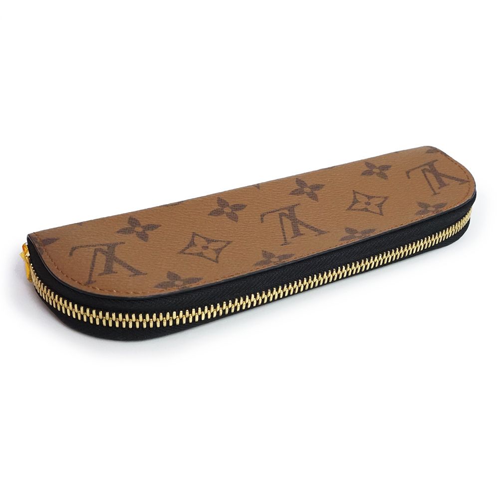  ルイ ヴィトン ペンシルポーチ シャーロット ペンケース モノグラムリバース ブラウン ブラック ゴールド金具 GI 1165 LOUIS VUITTON 筆箱 筆記具
