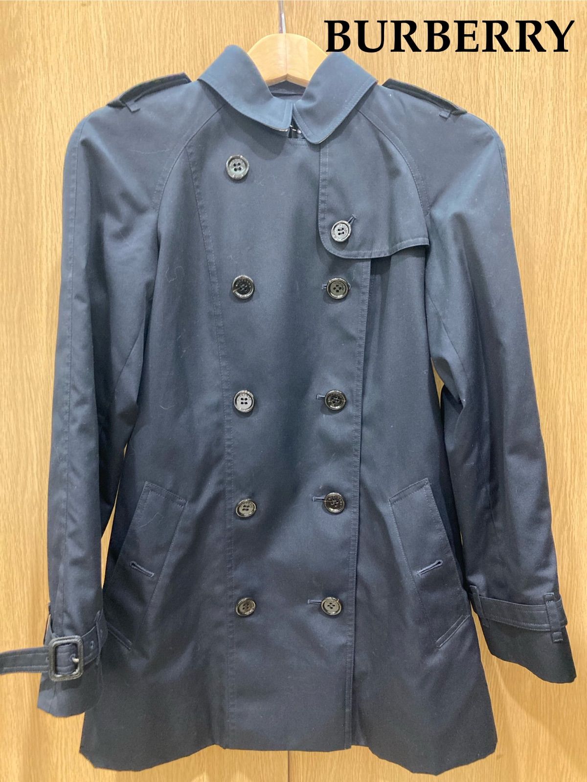 BURBERRY LONDON バーバリーロンドン トレンチコート B1A12-717-28 濃紺 ネイビー 38