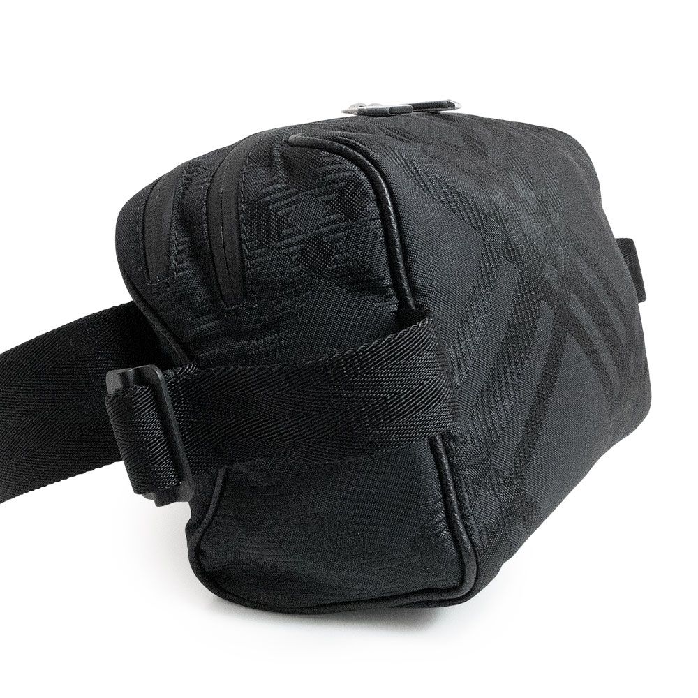 バーバリー ML ベルト ボディバッグ 斜め掛け ナイロンジャガード ブラック シルバー金具 8083446 BURBERRY DECORATOM_COM_BR