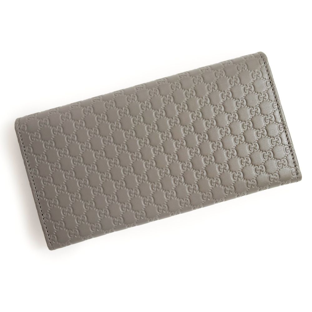 マイクログッチシマレザー グレー