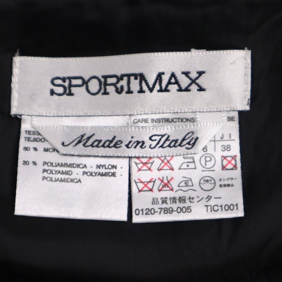 最高品質を待つ！ Max Mara sport max mohair onepiece マックスマーラ モヘア ワンピース ドレス イタリア製 ブラック 黒 black