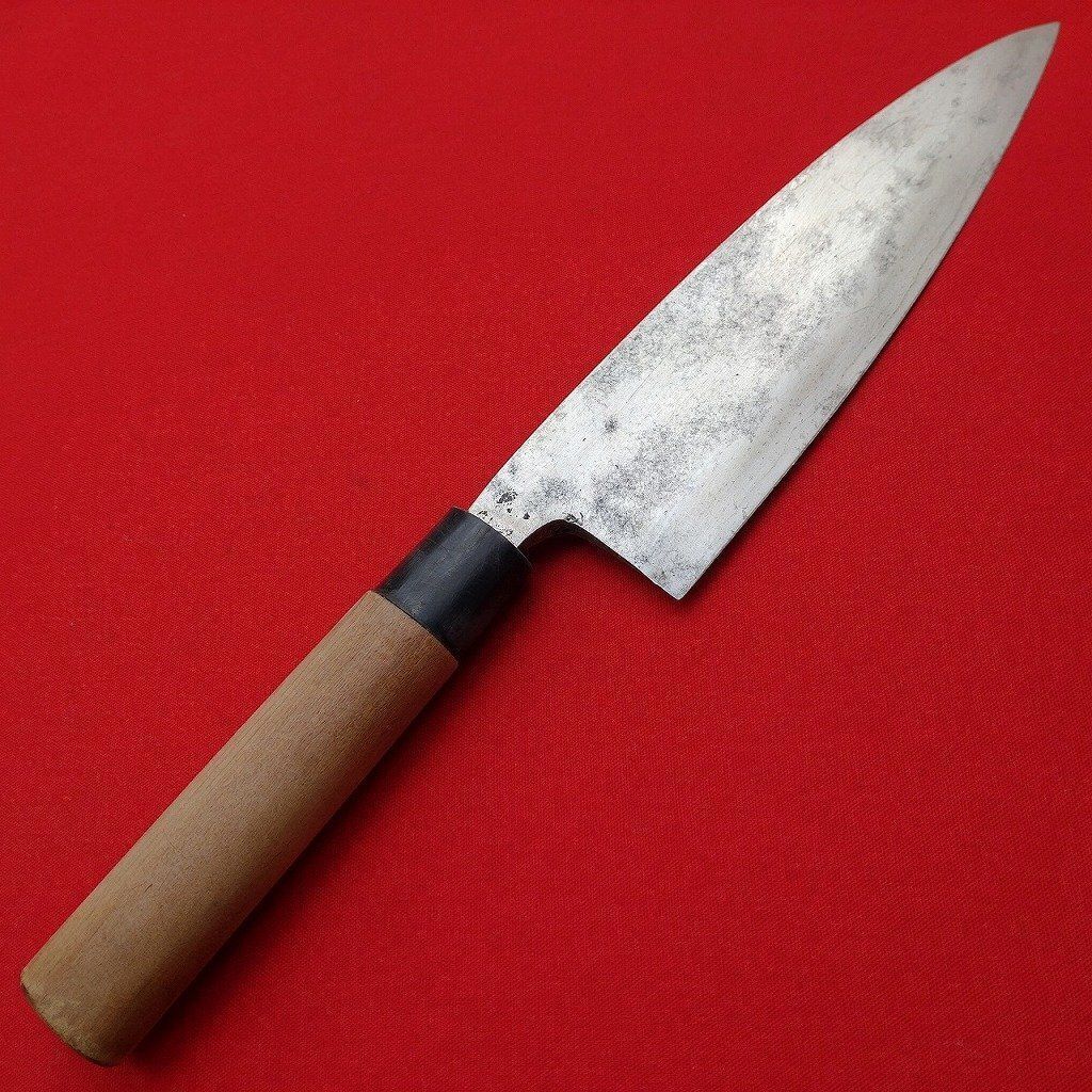 大型 出刃包丁 刃長約205㎜ 峰厚最大約9㎜ 重量約350g 和包丁 片刃 大型出刃 調理器具 庖丁 刃物 1361