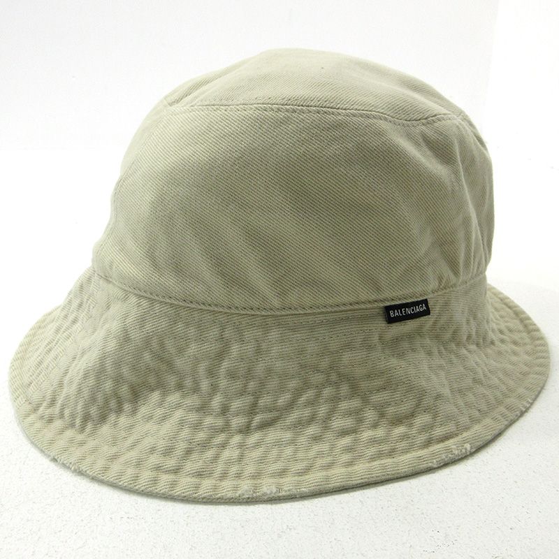 三重本店 BALENCIAGA バレンシアガ ハット 719120 410B2 ホワイト サイズ L 135