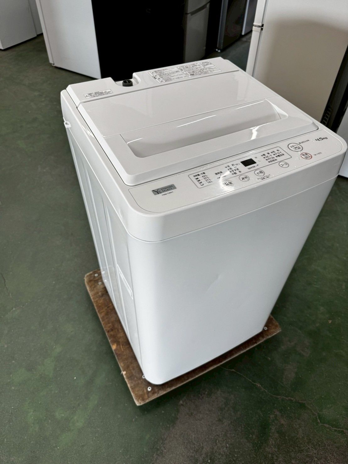 大阪 3か月保障付き 洗濯機 ヤマダ 4.5 kg YWM-T 45 H 1 IS-996