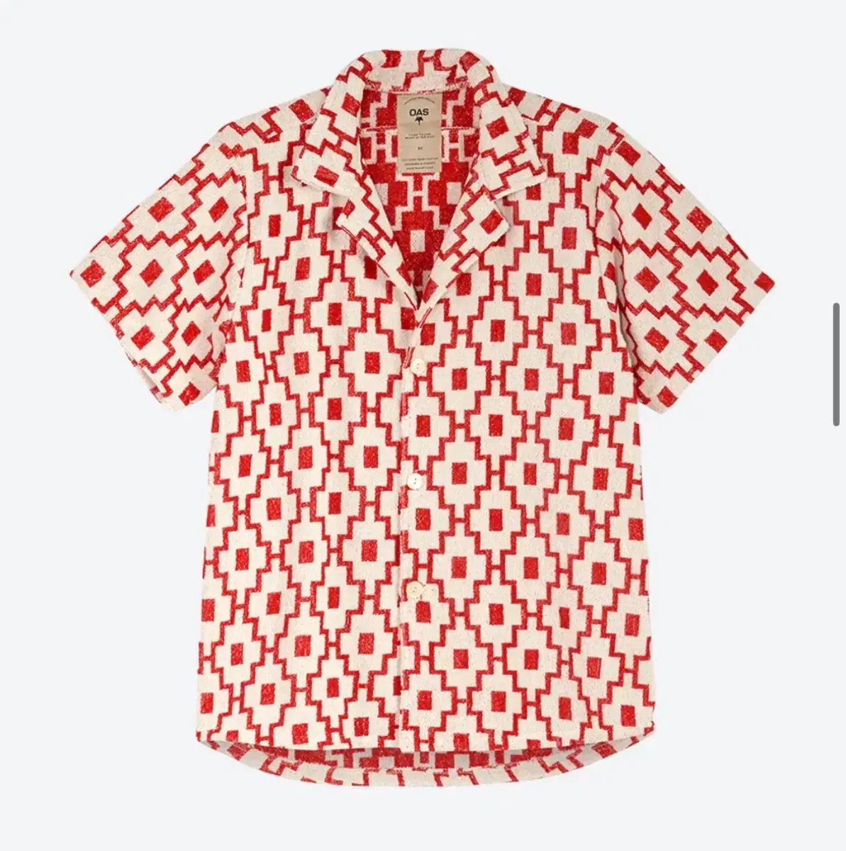 新品)OASオエアイエス MACHU CUBA キューバテリーシャツLサイズ