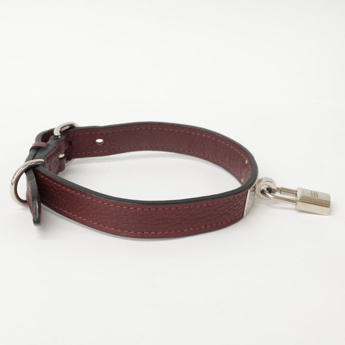  HERMES エルメス I刻レザー ケリー金具 ドッグリード 首輪 チョーカー リード 首輪 ハーネス リード