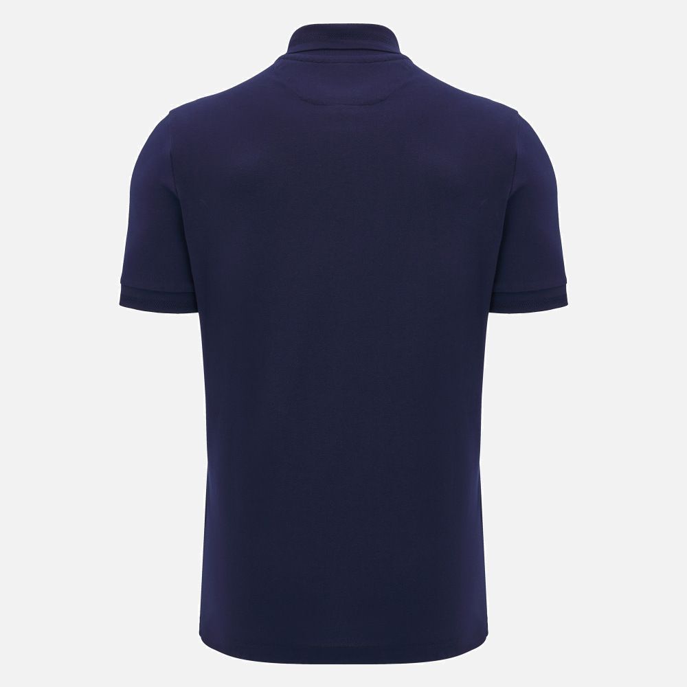 マクロン S M ラグビー スコットランド代表 2025 アスレジャー ポロシャツ 紺 ネイビー モデル 日本未発売