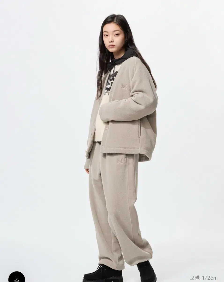 ユニクロ ニードルズ ユニードルズ カーディガン ブラック ストライプ ベージュ