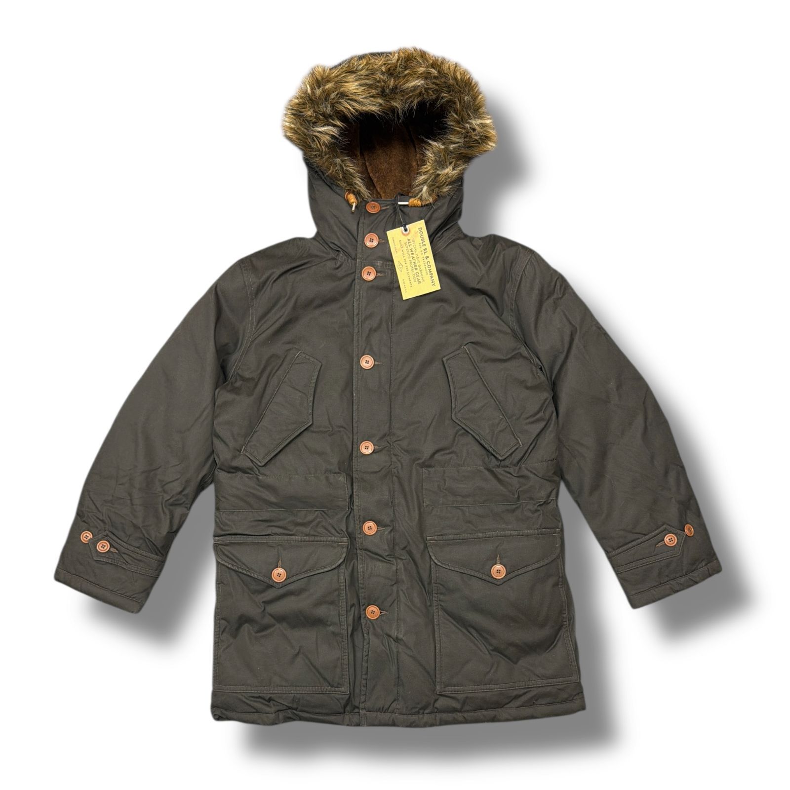 参考上代201300円 未使用品 RRL モッズコート パーカー ファー