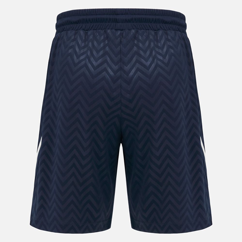 マクロン M ラグビー スコットランド代表 2025 アスレジャー バスケットボール ショートパンツ 紺 ネイビー 白 ホワイト モデル 日本未発売