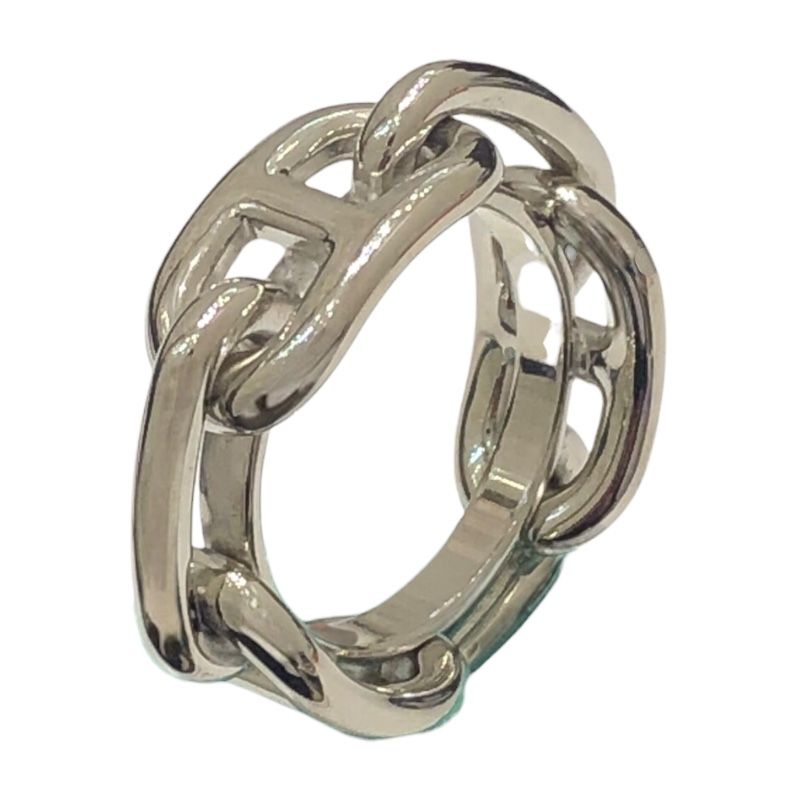 エルメス HERMES ルガデ スカーフリング シルバー メタル ユニセックス リング 指輪