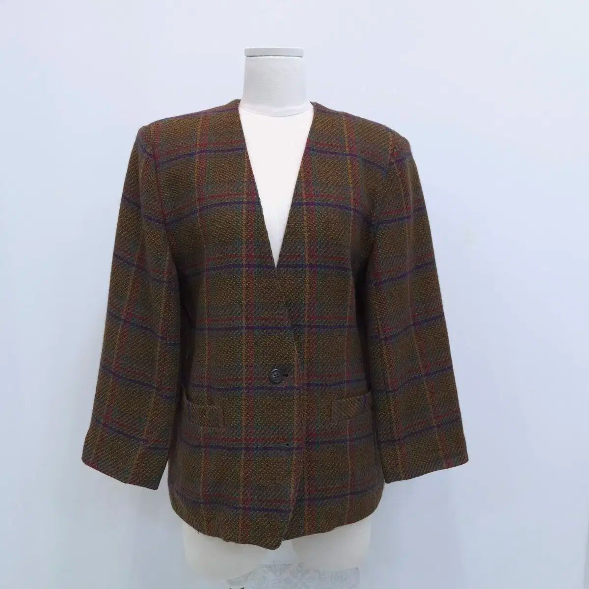 PIGEON HEART ウール チェック ジャケット