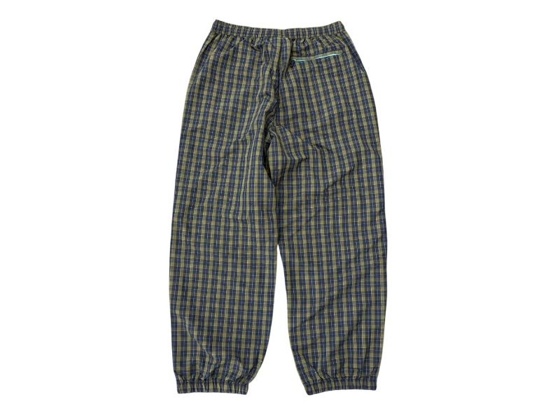 Supreme シュプリーム Warm Up Pant プラッドウォームアップパンツ 25 FW ネイビー イエロー ミニチェック柄 サイズM 4 b 008130