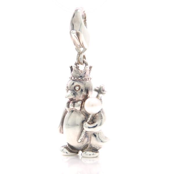 Perlita MIKIMOTO ペンダント チャーム SILVER ペンギン パール 3.4mm シルバー トップ ミキモト ペルリータ Mii 質屋-11402
