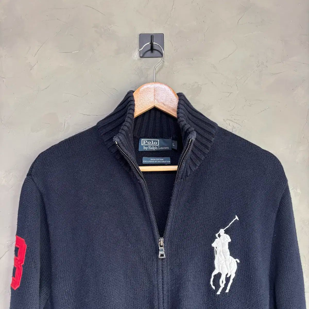 ポロラルフローレン ビックポニー ニット ジップアップ
