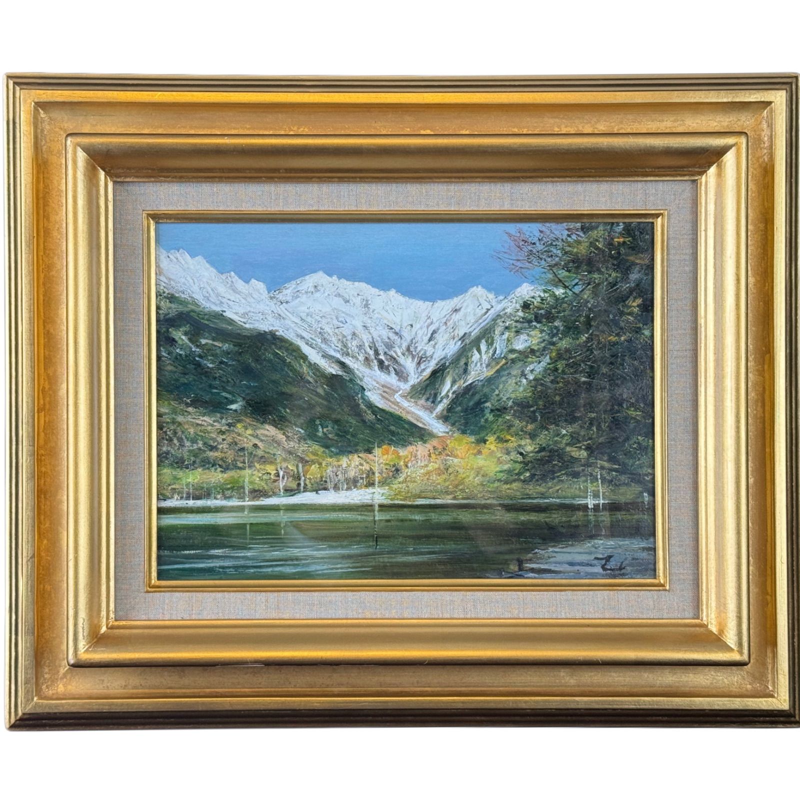 乙黒久 大正地-秋 油彩 F4号 風景画 2000年制作 白日会会員 内閣総理大臣賞 中沢賞 平松賞 長野県出身 保管