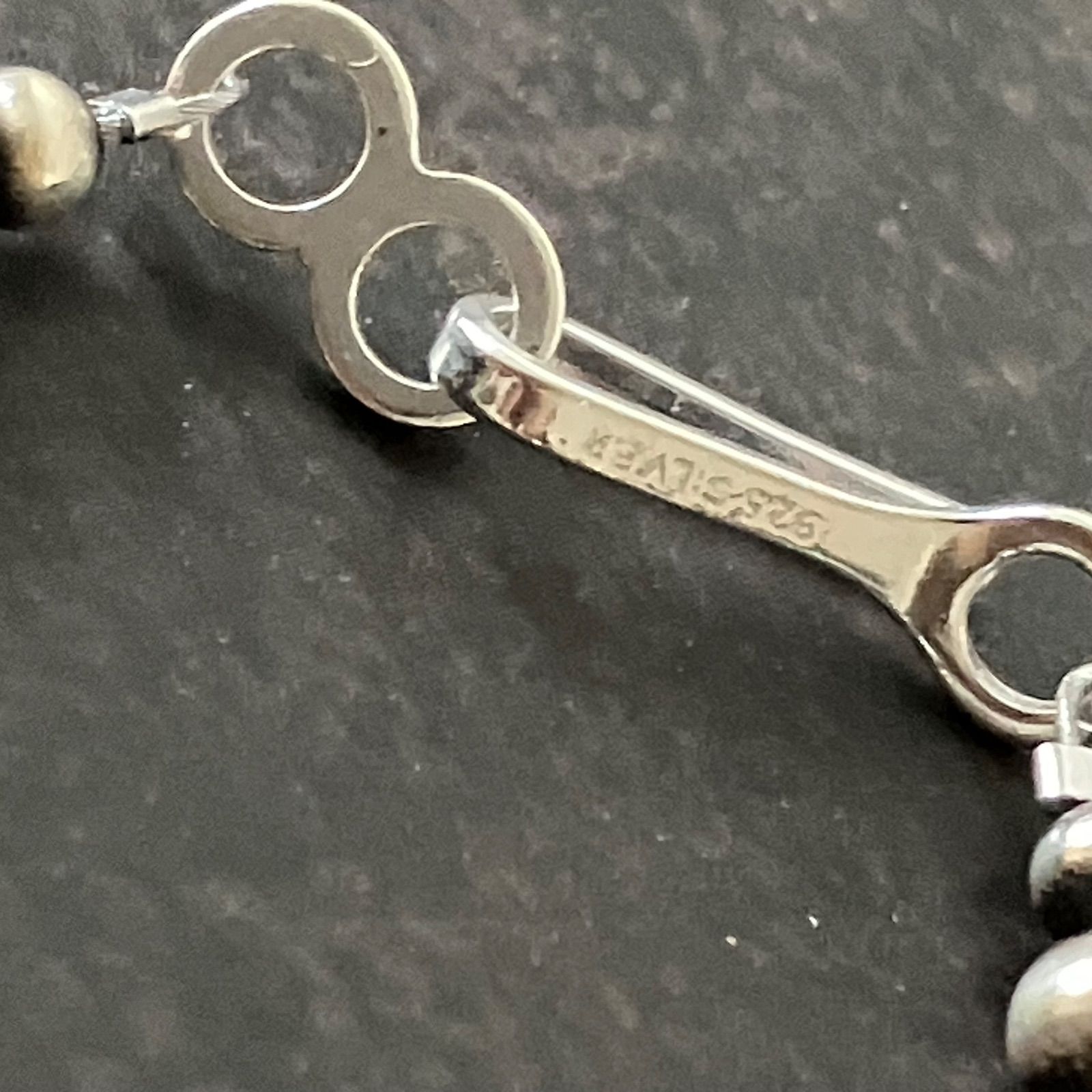 silver925ナバホパール×天然ターコイズのブレスレット19.5cmメンズlfcc-