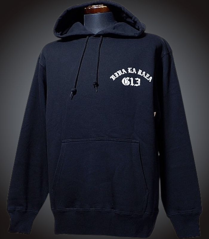 Greaser スウェットプルオーバーパーカー 12.7oz 裏パイル地 POR VIDA ブラック 12 100円 内税