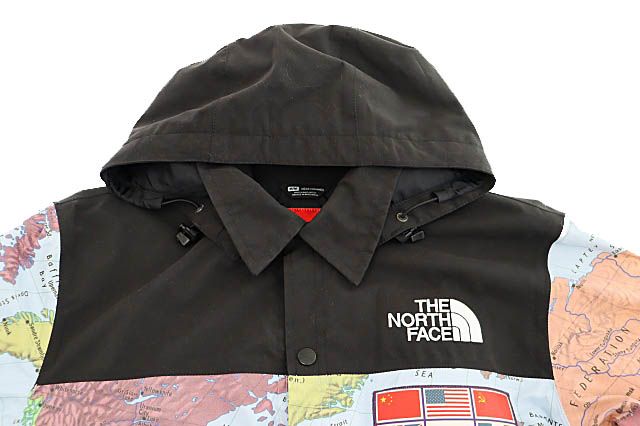 【中古】シュプリーム × ノースフェイス 14SS Expedition Coaches Jacket 地図 コーチ ジャケット NP01440 M 251102 シュプリーム SUPREME ×THE NORTH FACE ノースフェイス 14SS