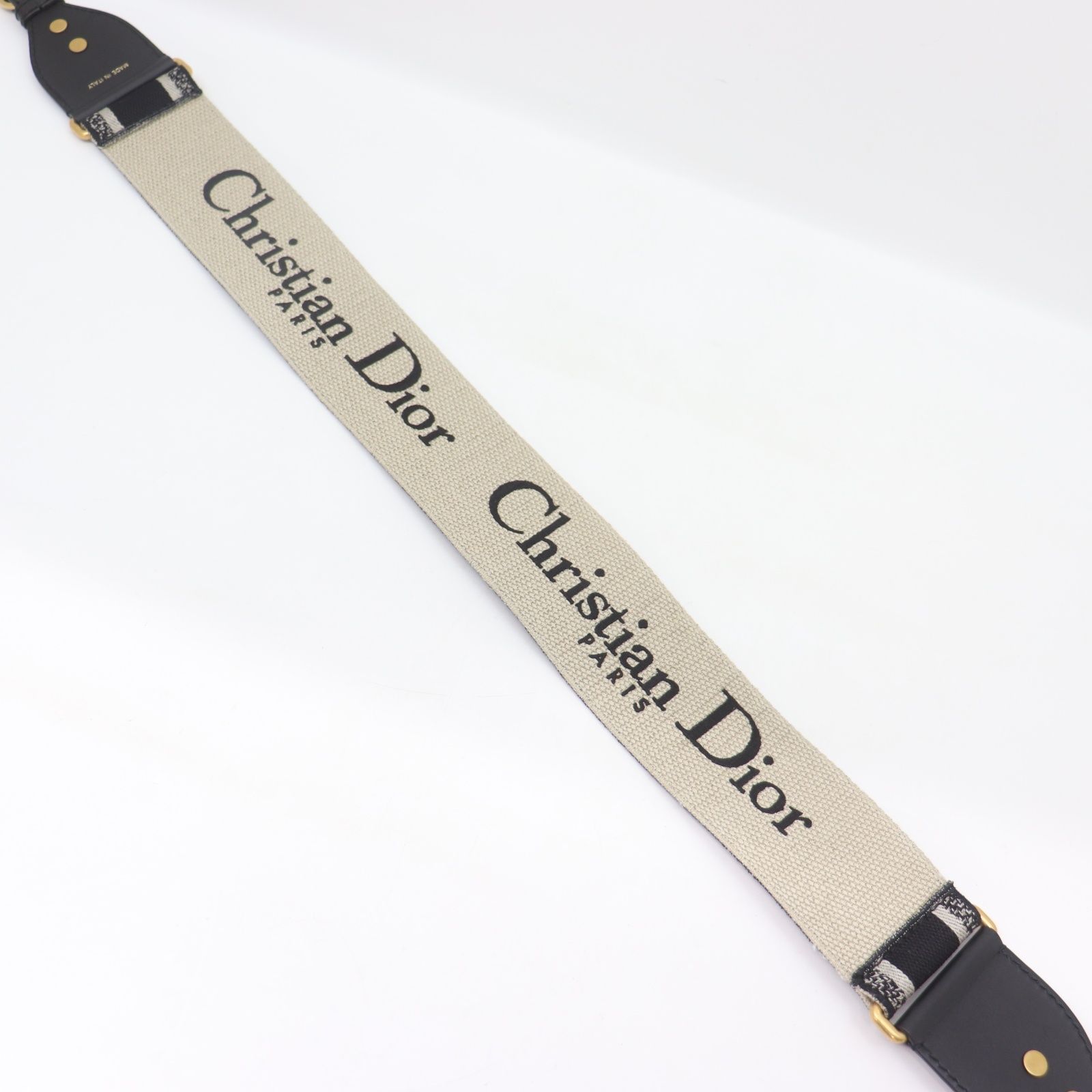 ITFAW3JNX3FI Dior ディオール エンブロイダリー ショルダーストラップ バッグ ブラック アンティークゴールドトーン