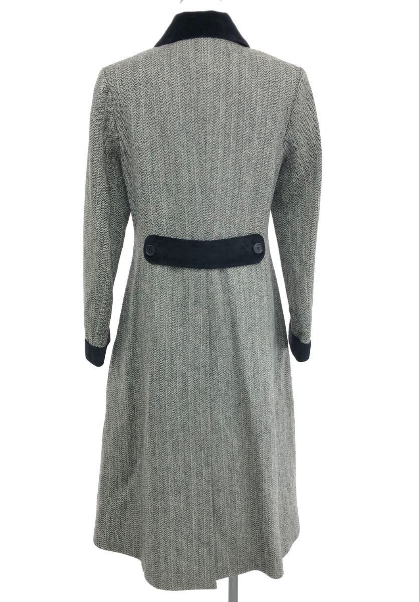 KATHERINE HOOKER キャサリンフッカー キャサリン妃着用 ロングコート サイズ 2 グレー レディース 241011010186