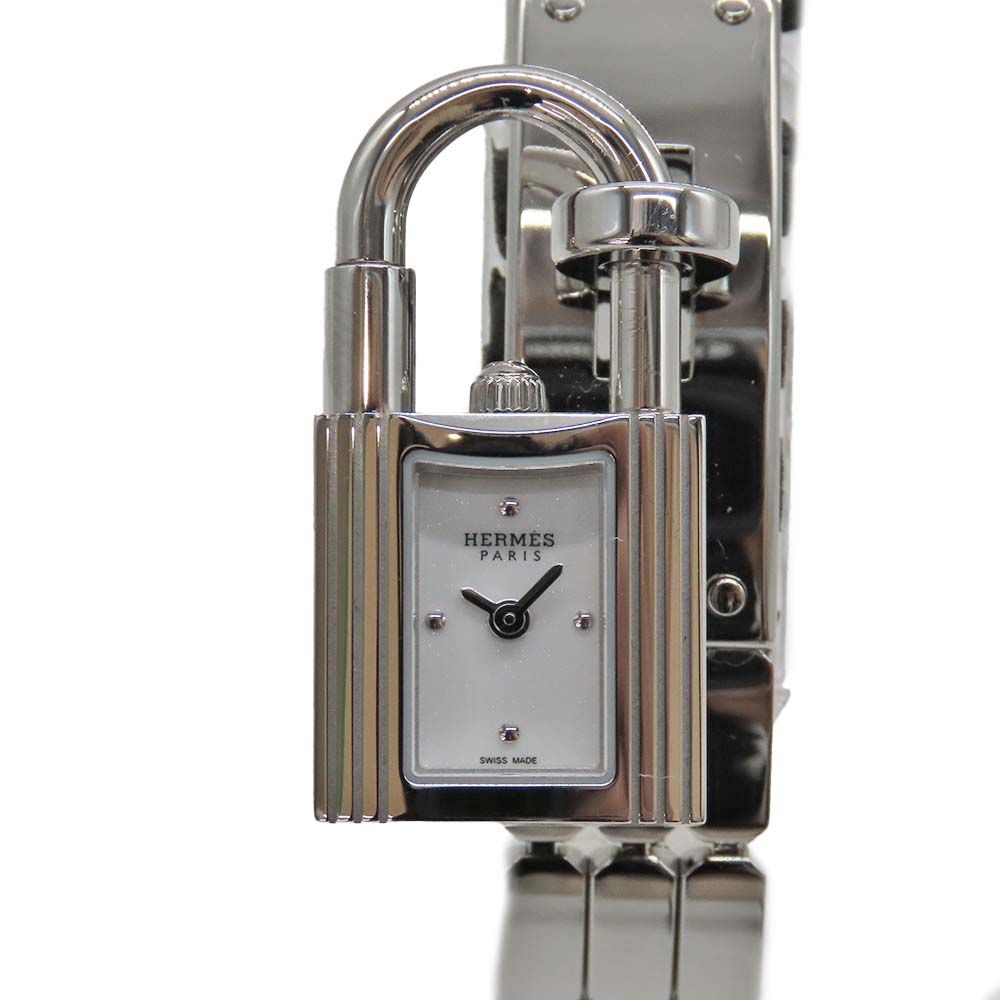 HERMES エルメス KE4.110 ケリーウォッチ スパークリングホワイト文字盤 クォーツ ステンレススチール レディース腕時計 ジュエリーウォッチ A2405473 無料ギフトラッピング承ります