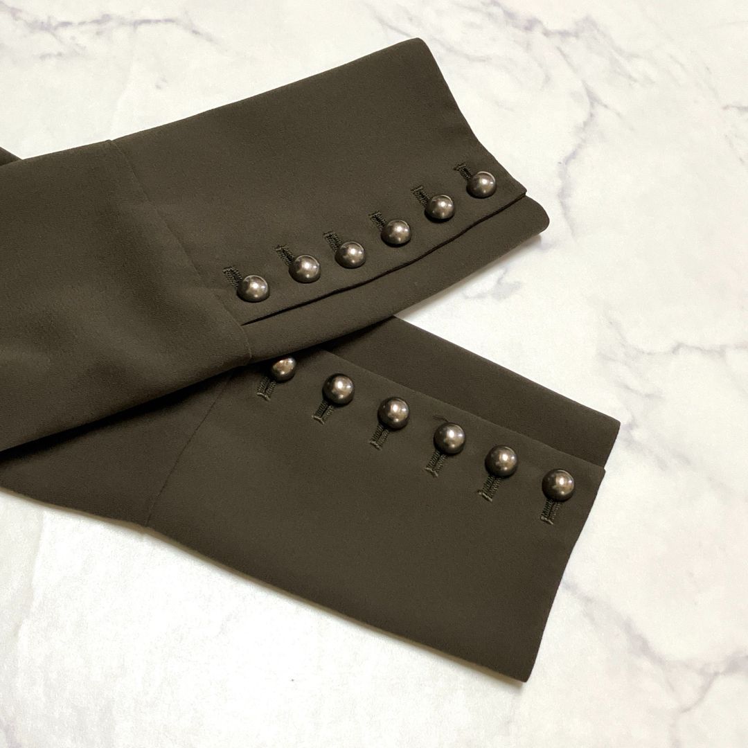 飾りボタンカーキ 36