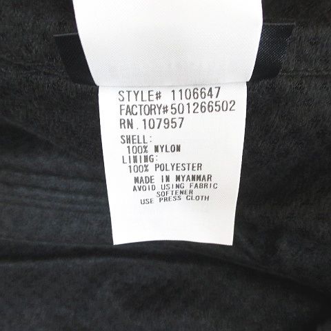 モンベル Montbell アウトドアウェア 1106647 ライトシェル アウター ジャケット M 黒系 ブラック ジップアップ 刺繍 起毛メッシュ裏地