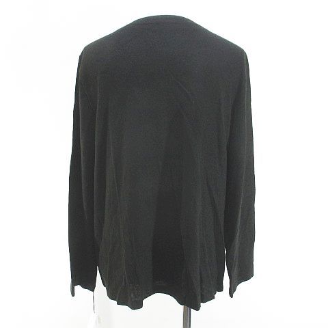 ベル ール BELLEBALARD アンサンブル ツインニット 花柄 フラワー 長袖 カーディガン セーター L 黒系 ブラック