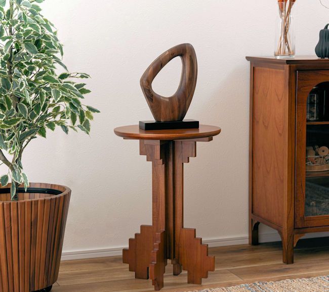 幾何学デザイン ピクセルラウンドサイドテーブル幅36cm サイドテーブル ナイトテーブル モダン ユニーク 793