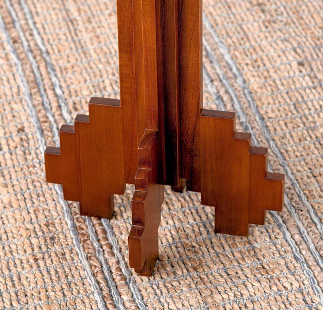 幾何学デザイン ピクセルラウンドサイドテーブル幅36cm