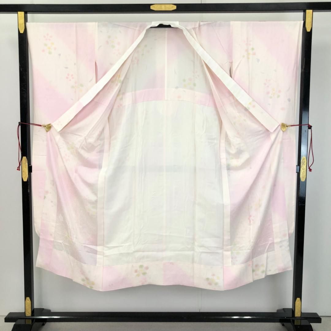 振袖 長襦袢半衿付 小寺義一 美しい辻が花絞り 金通し 藍鉄色 K-5455