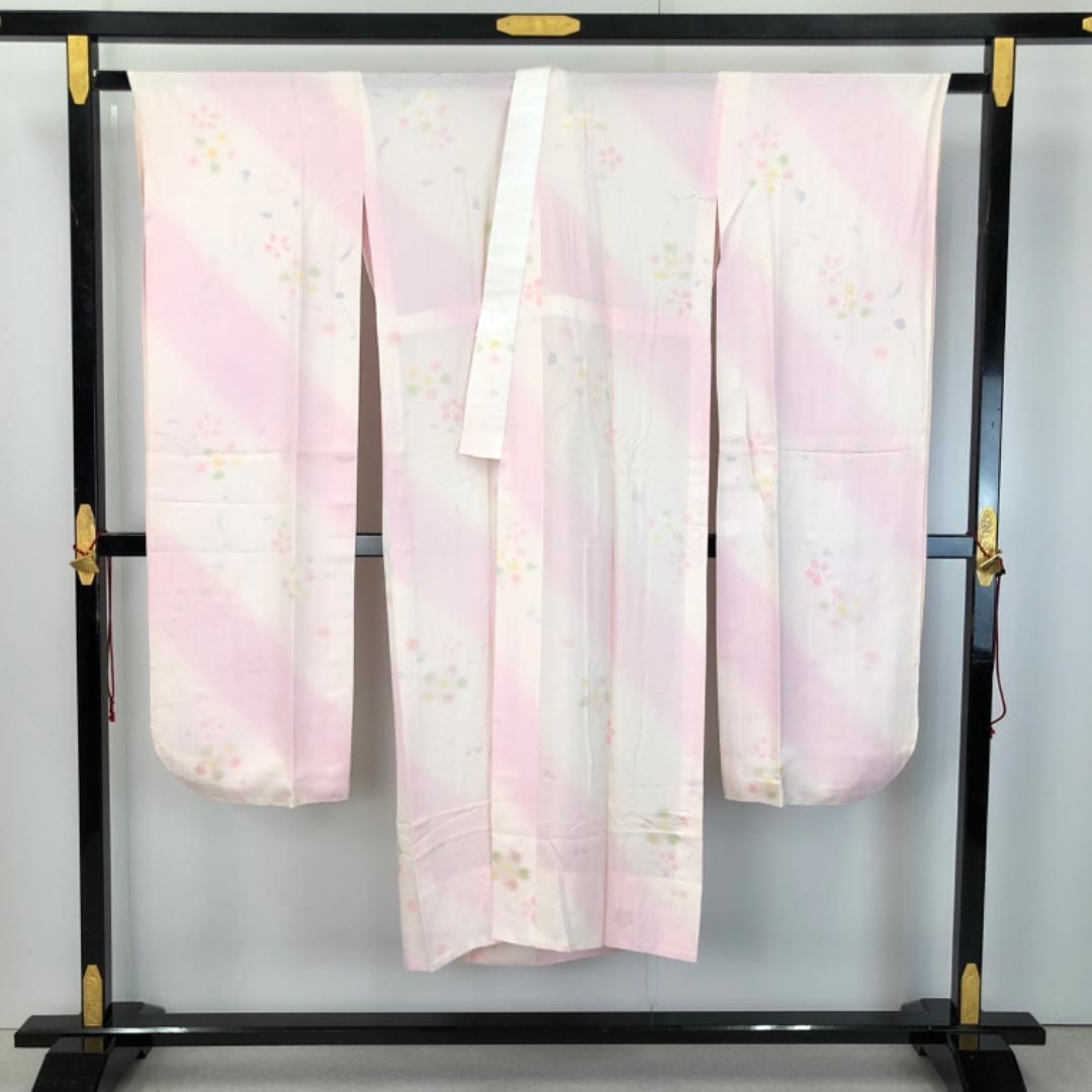 振袖 長襦袢半衿付 小寺義一 美しい辻が花絞り 金通し 藍鉄色 K-5455