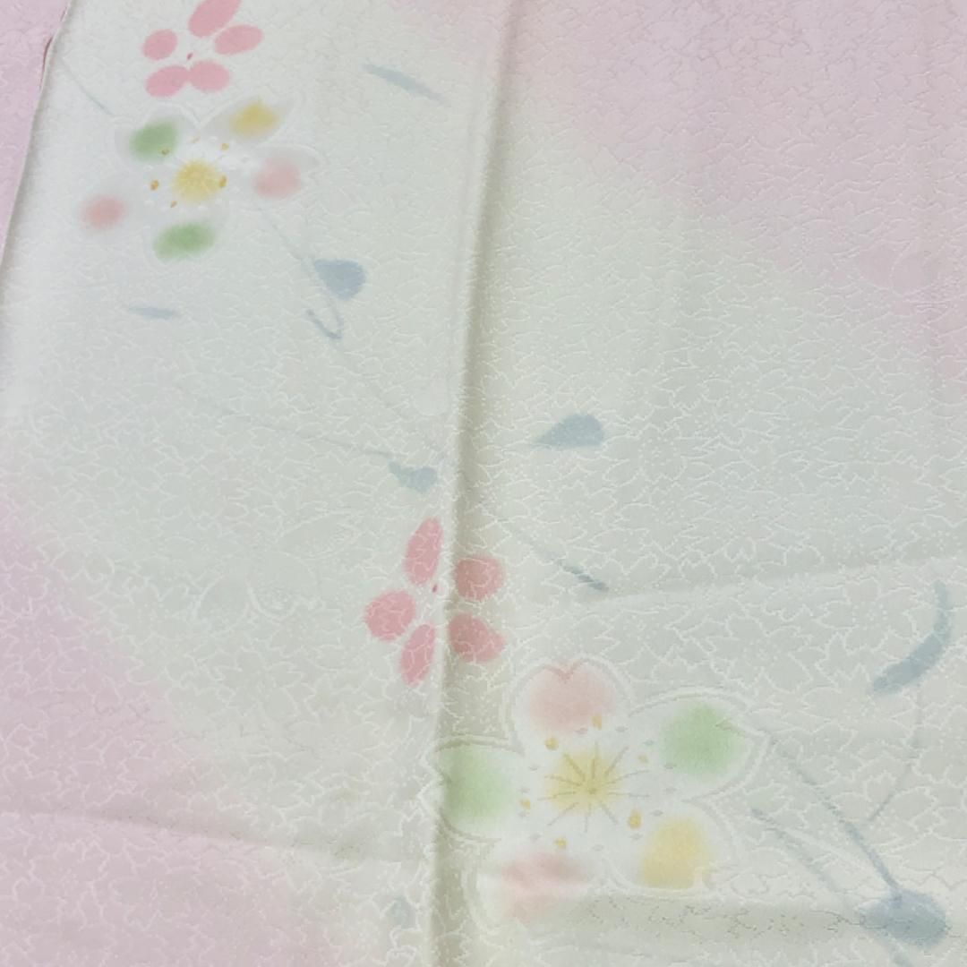 振袖 長襦袢半衿付 小寺義一 美しい辻が花絞り 金通し 藍鉄色 K-5455