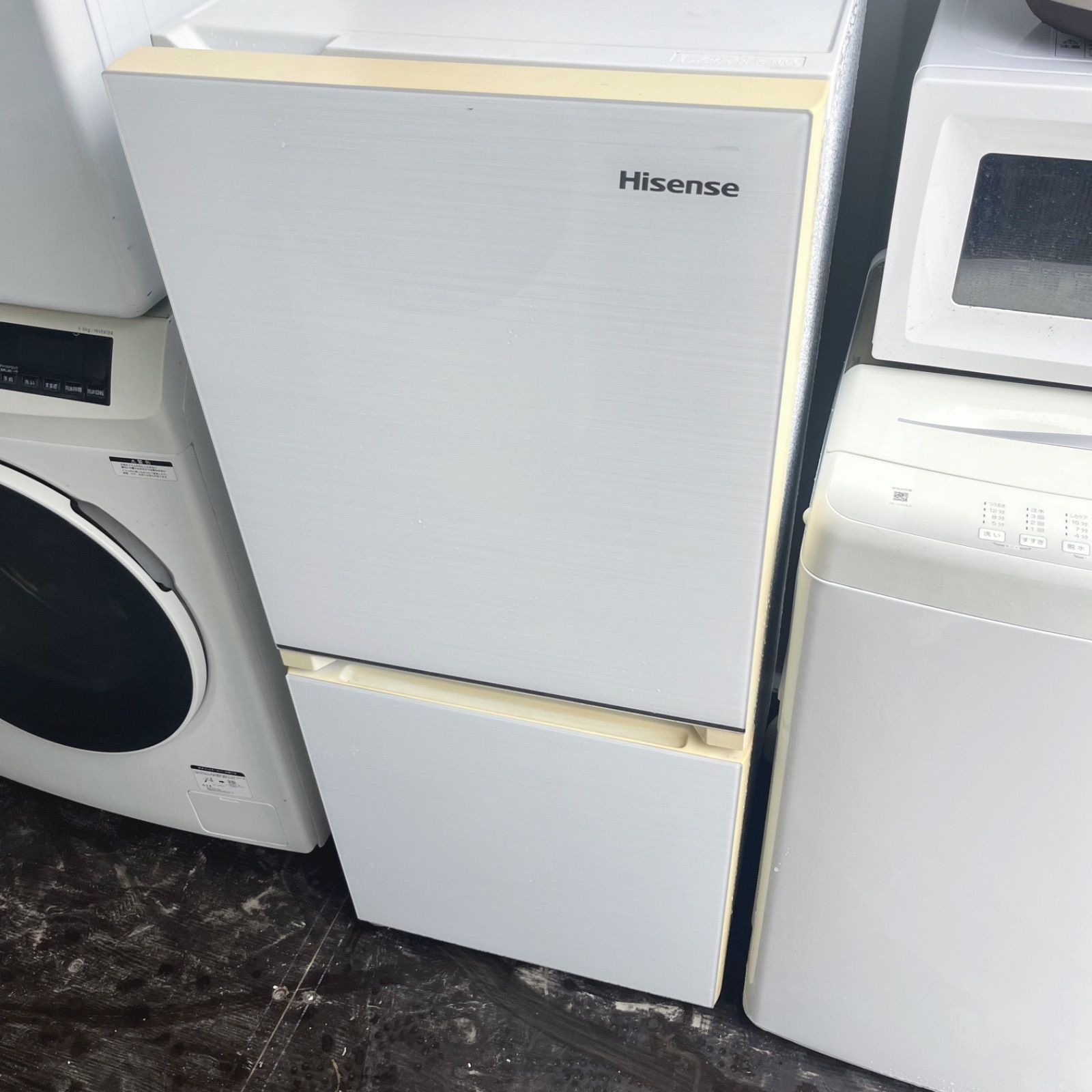 324 ホワイトガラスドア冷蔵庫洗濯機オーブンレンジ炊飯器