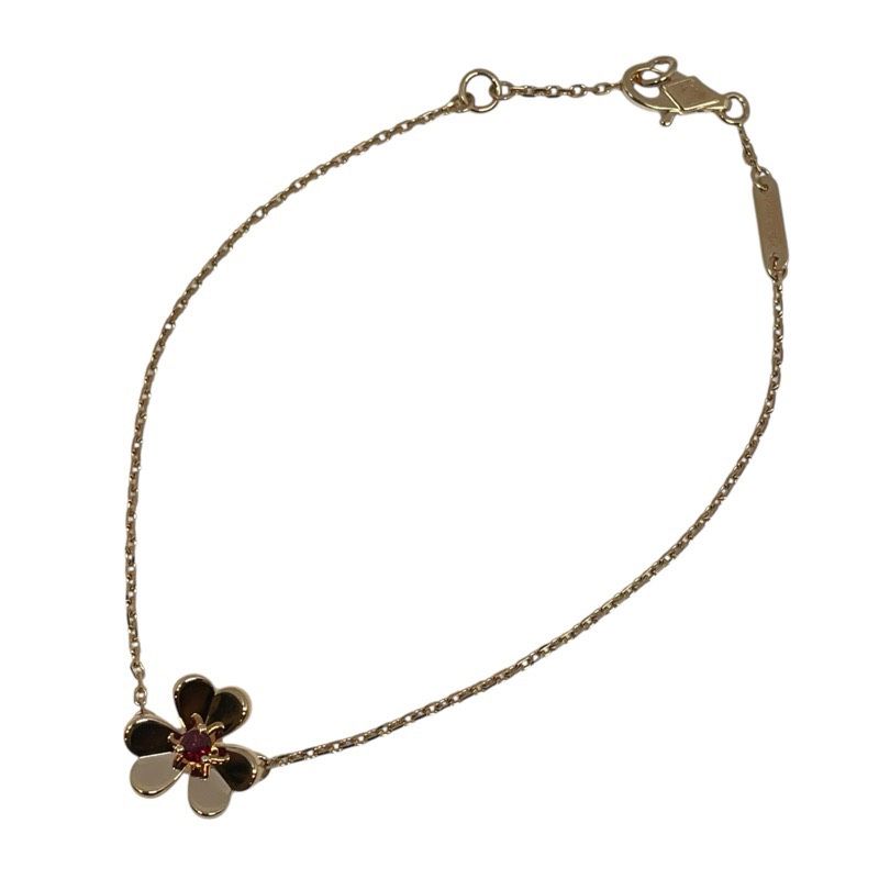 ヴァンクリーフ&アーペル Van Cleef - Arpels フリヴォルミニ 1P ルビーブレス ピンクゴールド 750PG ルビー ジュエリー