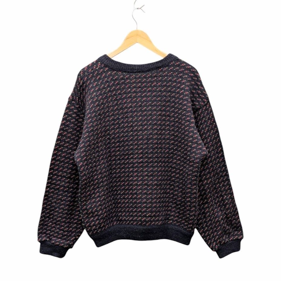 80s L.L.Bean エルエルビーン バーズアイ ニット セーター 古着 ヴィンテージ NORWAY製 サイズ M