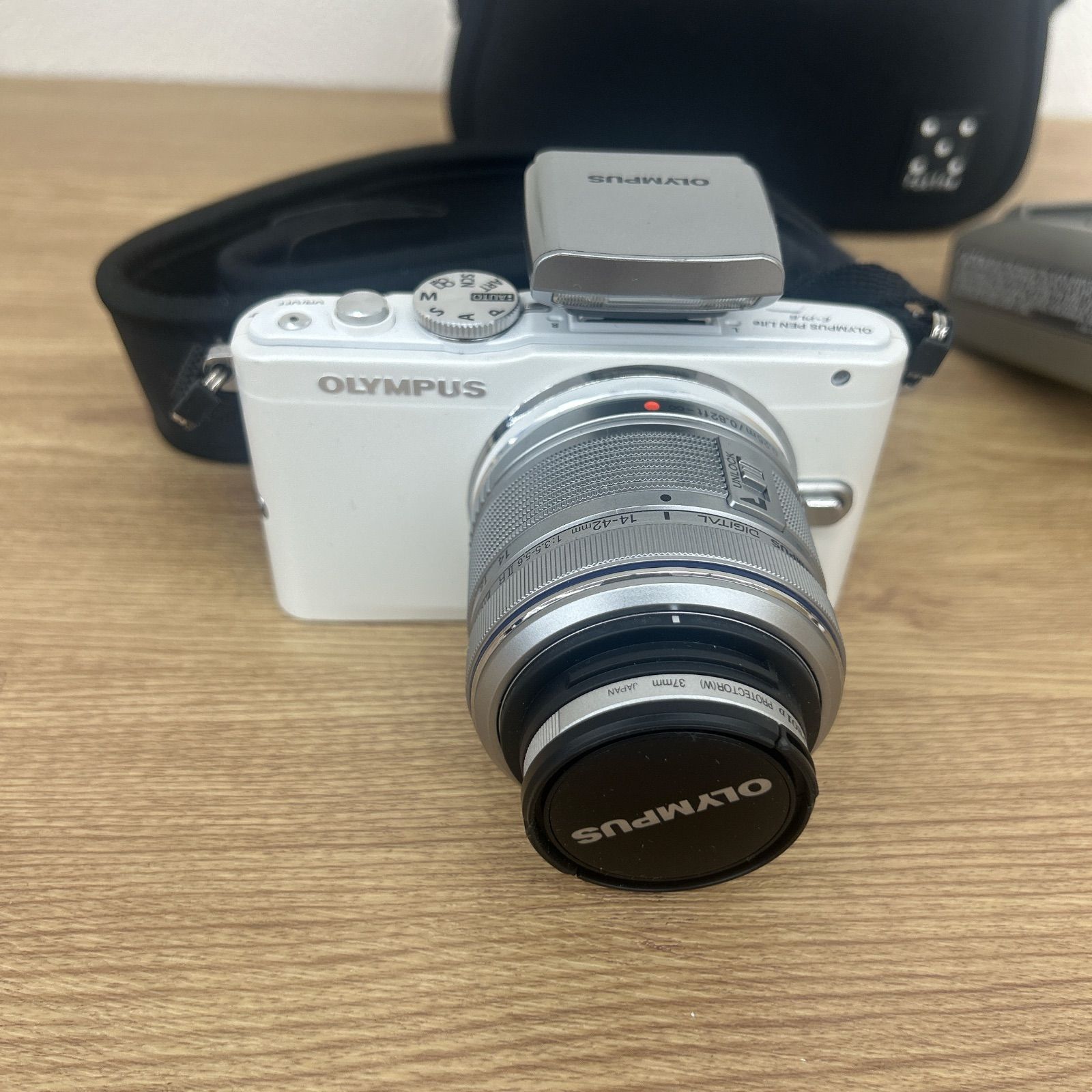 通電 済み OLYMPUS PEN Lite E PL 5 標準ズームレンズ ケース付き カメラ 2