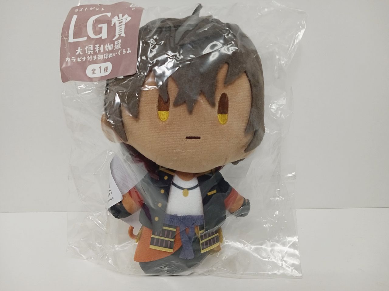 みんなのくじ　刀剣乱舞　LG賞　大倶利伽羅　カラビナ付き御伴ぬいぐるみ　ラスト みんなのくじ 刀剣乱舞 御伴散歩 -御伴くじ- ラストゲット LG賞