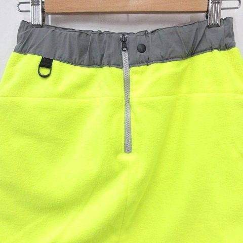 ティーエフダブリューフォーティーナイン TFW49 ゴルフ スポーツウエア スカート 2WAY リバーシブル 起毛 フリース グレー 黄 イエロー M LLC-HASEGAWATOSO_COM