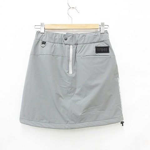 ティーエフダブリューフォーティーナイン TFW49 ゴルフ スポーツウエア スカート 2WAY リバーシブル 起毛 フリース グレー 黄 イエロー M