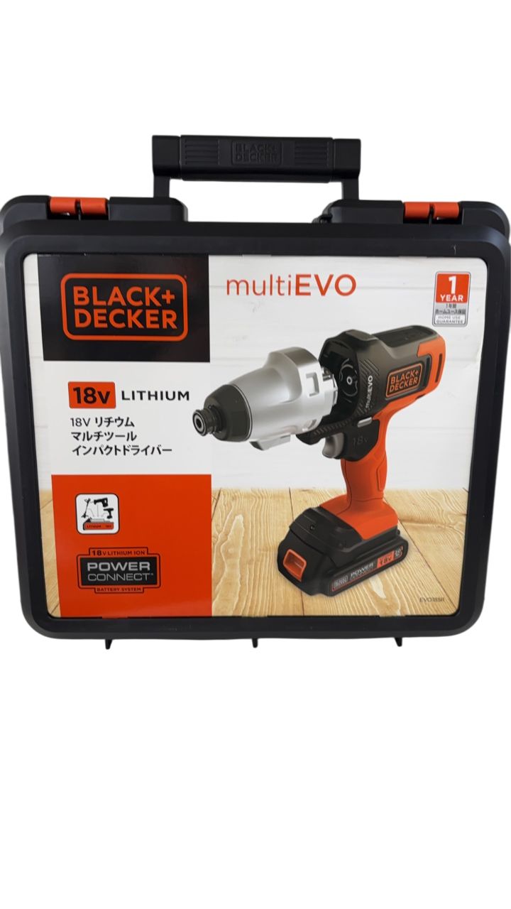 BLACK&DECKER 18Vマルチツールインパクトドライバー EVO185❘1