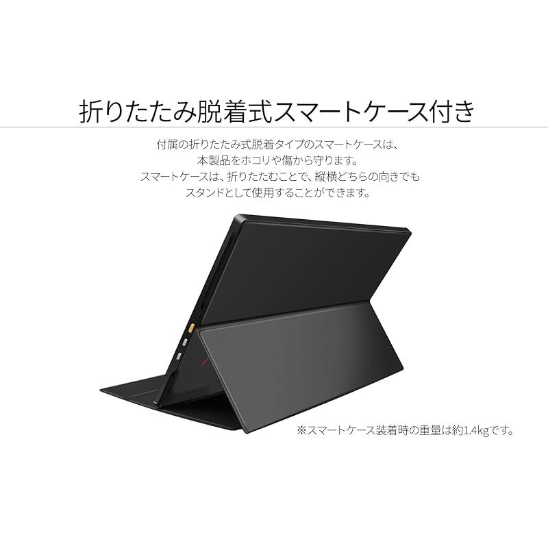  17 3インチ モバイルモニター IPS パネル フルHD 1920 x 1080解像度 スマートケース付き Type C MAC PC対応 スピーカー内蔵 非光沢 JN MD 0 周辺機器 Wii